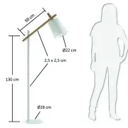 LAMPA PODŁOGOWA JOANNA BIAŁA