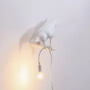 KINKIET BIRD LOOKING BIAŁY SELETTI
