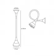 KINKIET PIPE ARTEMIDE