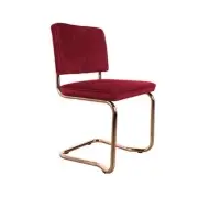 Krzesło Diamond Kink Czerwone Zuiver