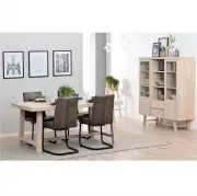 Komoda Brooklyn 130 cm dąb bielony Rowico