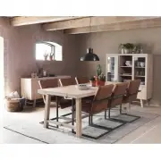 Komoda Brooklyn 130 cm dąb bielony Rowico
