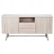 Komoda Brooklyn 160 cm dąb bielony Rowico