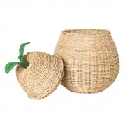 Kosz rattanowy pear duży FERM LIVING