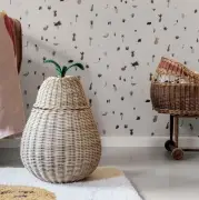 Kosz rattanowy pear duży FERM LIVING