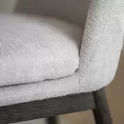 KRZESŁO AMESBURY BEŻOWE DĄB CIEMNY ROWICO