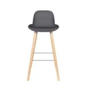 KRZESŁO BAROWE ALBERT KUIP CIEMNOSZARE 99 CM ZUIVER