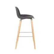 KRZESŁO BAROWE ALBERT KUIP CIEMNOSZARE 99 CM ZUIVER