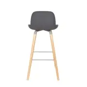 KRZESŁO BAROWE ALBERT KUIP CIEMNOSZARE 99 CM ZUIVER