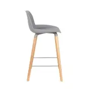 KRZESŁO BAROWE ALBERT KUIP JASNOOSZARE 89 CM ZUIVER