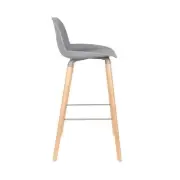 KRZESŁO BAROWE ALBERT KUIP JASNOSZARE 99 CM ZUIVER