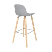 KRZESŁO BAROWE ALBERT KUIP JASNOSZARE 99 CM ZUIVER