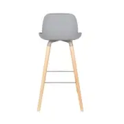 KRZESŁO BAROWE ALBERT KUIP JASNOSZARE 99 CM ZUIVER