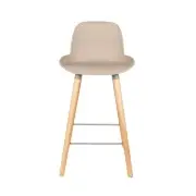 KRZESŁO BAROWE ALBERT KUIP TAUPE 89 CM ZUIVER