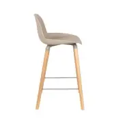 KRZESŁO BAROWE ALBERT KUIP TAUPE 89 CM ZUIVER