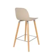KRZESŁO BAROWE ALBERT KUIP TAUPE 89 CM ZUIVER