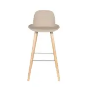 KRZESŁO BAROWE ALBERT KUIP TAUPE 99 CM ZUIVER