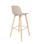 KRZESŁO BAROWE ALBERT KUIP TAUPE 99 CM ZUIVER