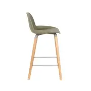 KRZESŁO BAROWE ALBERT KUIP ZIELONE 89 CM ZUIVER