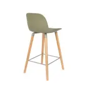 KRZESŁO BAROWE ALBERT KUIP ZIELONE 89 CM ZUIVER