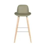 KRZESŁO BAROWE ALBERT KUIP ZIELONE 99 CM ZUIVER