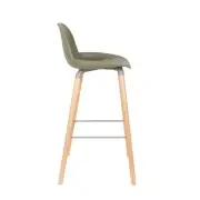 KRZESŁO BAROWE ALBERT KUIP ZIELONE 99 CM ZUIVER