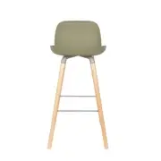KRZESŁO BAROWE ALBERT KUIP ZIELONE 99 CM ZUIVER