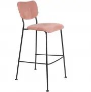 Krzesło Barowe Benson H;102 Cm Różowe Zuiver