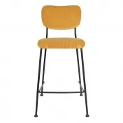 KRZESŁO BAROWE BENSON 92 CM MUSZTARDOWE ZUIVER