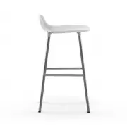 KRZESŁO BAROWE FORM CHROMOWANA PODSTAWA BIAŁE NORMANN COPENHAGEN
