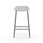 KRZESŁO BAROWE FORM CHROMOWANA PODSTAWA BIAŁE NORMANN COPENHAGEN