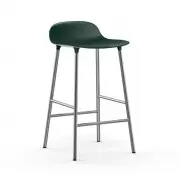 Krzesło Barowe Form Chromowana Podstawa Zielone Normann Copenhagen
