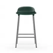 KRZESŁO BAROWE FORM CHROMOWANA PODSTAWA ZIELONE NORMANN COPENHAGEN
