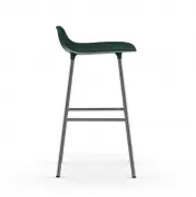 KRZESŁO BAROWE FORM CHROMOWANA PODSTAWA ZIELONE NORMANN COPENHAGEN