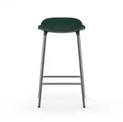 KRZESŁO BAROWE FORM CHROMOWANA PODSTAWA ZIELONE NORMANN COPENHAGEN