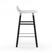 KRZESŁO BAROWE FORM CZARNA PODSTAWA BIAŁE NORMANN COPENHAGEN