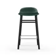 KRZESŁO BAROWE FORM CZARNA PODSTAWA ZIELONE NORMANN COPENHAGEN