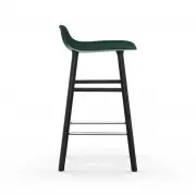 KRZESŁO BAROWE FORM CZARNA PODSTAWA ZIELONE NORMANN COPENHAGEN