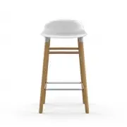 KRZESŁO BAROWE FORM DĘBOWA PODSTAWA BIAŁE NORMANN COPENHAGEN