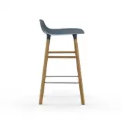 KRZESŁO BAROWE FORM DĘBOWA PODSTAWA NIEBIESKIE NORMANN COPENHAGEN
