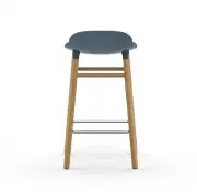 KRZESŁO BAROWE FORM DĘBOWA PODSTAWA NIEBIESKIE NORMANN COPENHAGEN