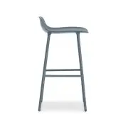 KRZESŁO BAROWE FORM LAKIEROWANA PODSTAWA NIEBIESKIE NORMANN COPENHAGEN