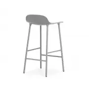 KRZESŁO BAROWE FORM LAKIEROWANA PODSTAWA SZARE NORMANN COPENHAGEN