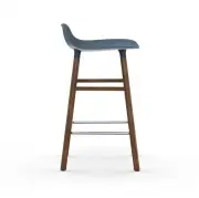 KRZESŁO BAROWE FORM PODSTAWA ORZECH NIEBIESKIE NORMANN COPENHAGEN