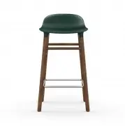 KRZESŁO BAROWE FORM PODSTAWA ORZECH ZIELONE NORMANN COPENHAGEN