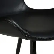 KRZESŁO BAROWE HYPE 91 CM CZARNE DAN-FORM