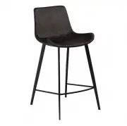 Krzesło Barowe Emilio H;91 Cm Czarne Velvet