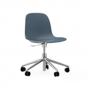 Krzesło Biurowe Form Aluminiowa Podstawa Niebieskie Normann Copenhagen