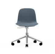 KRZESŁO BIUROWE FORM ALUMINIOWA PODSTAWA NIEBIESKIE NORMANN COPENHAGEN