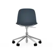 KRZESŁO BIUROWE FORM ALUMINIOWA PODSTAWA NIEBIESKIE NORMANN COPENHAGEN